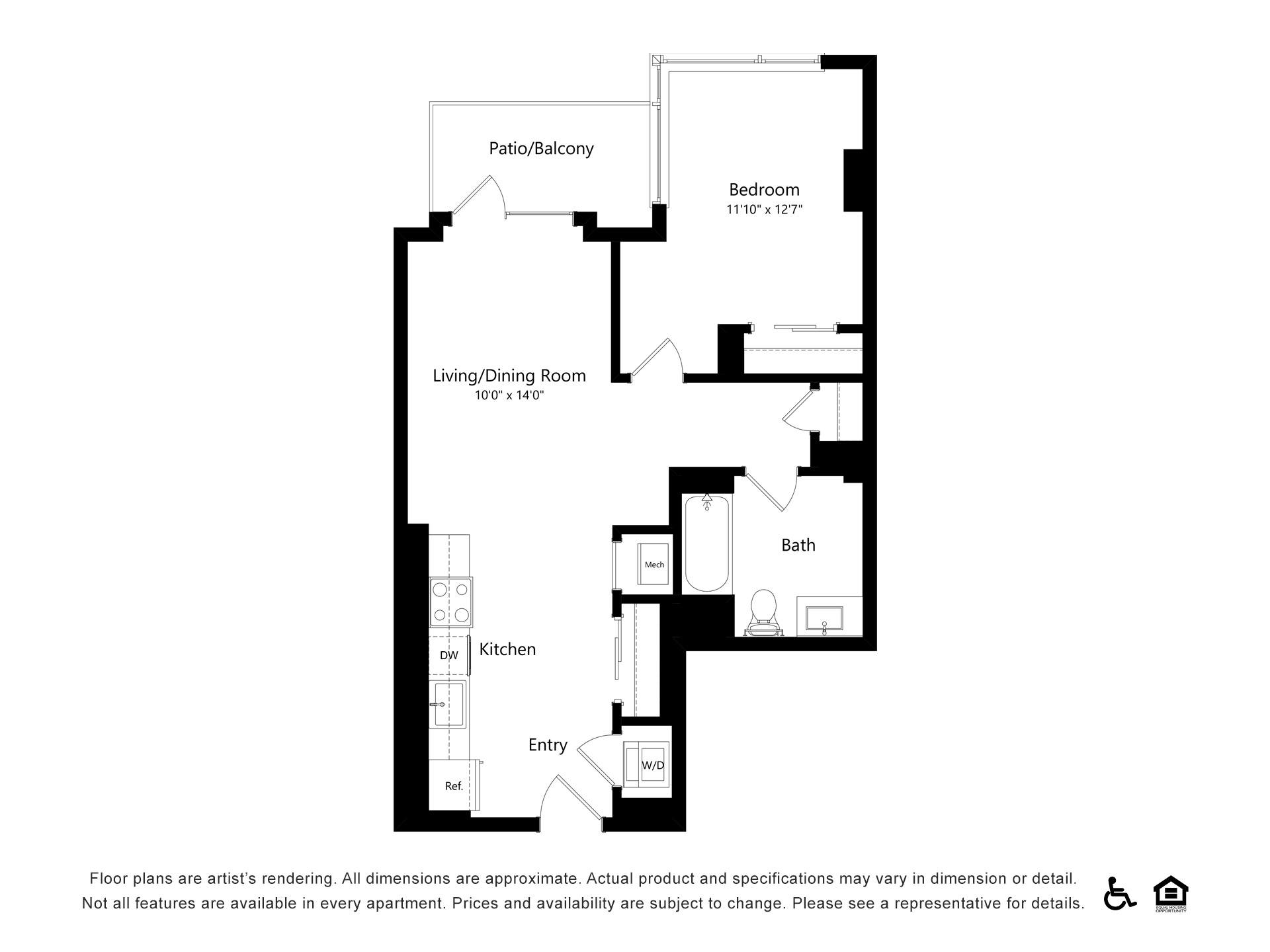 Floor plan layout diagram for A39
